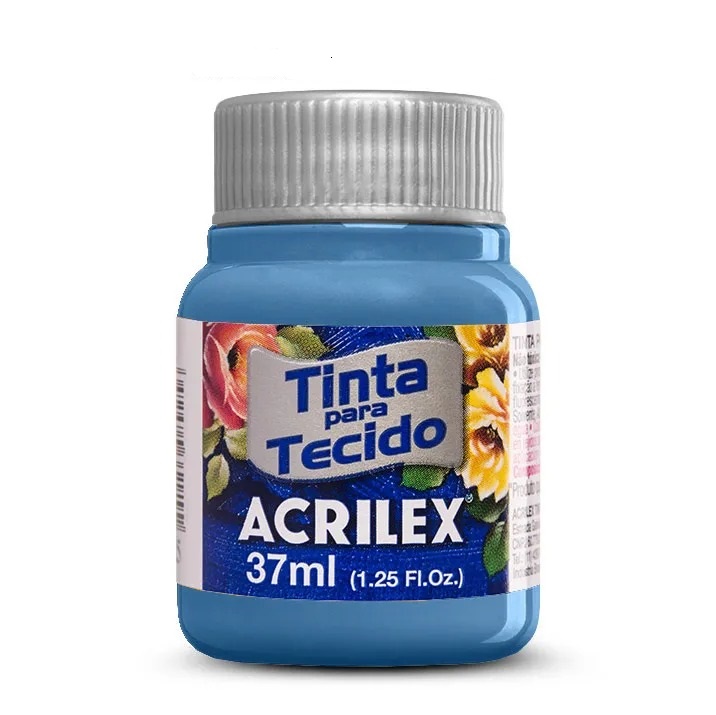 Tinta Para Tecido Fosca Azul Inverno 37ml Acrilex