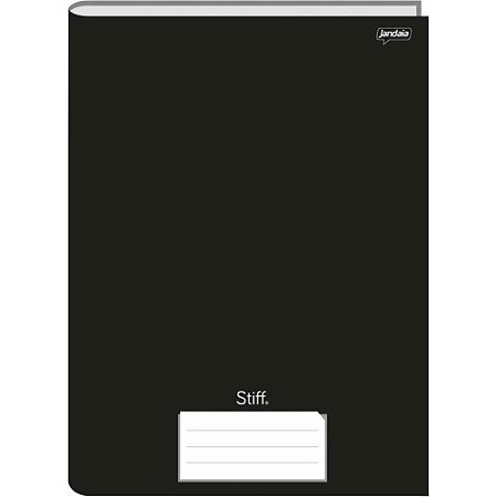 Caderno Brochura Stiff Preto 96 Folhas Jandaia