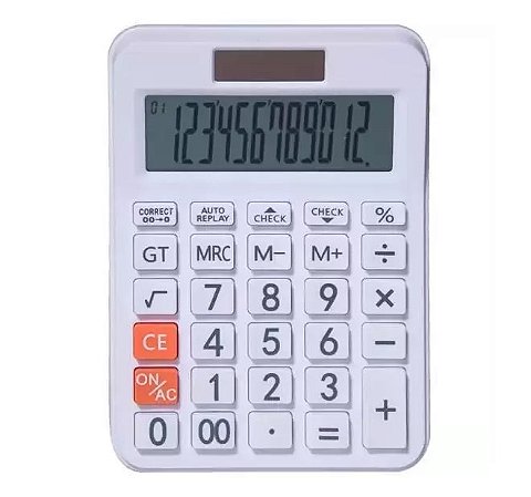 Calculadora 12 Dígitos Mx-c128b Branca Maxprint