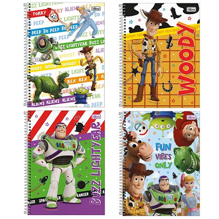 Caderno 1 Matéria Toy Story Tilibra Sortido