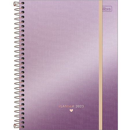 Planner Anual West Village Metal M7 Tilibra Sort