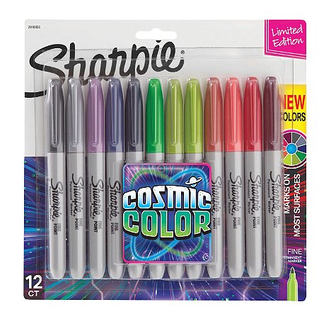 Marcador Permanente Cosmic 12 Cores Sharpie