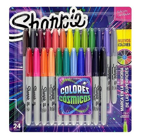 Marcador Permanente 24 Cores Cosmic Sharpie