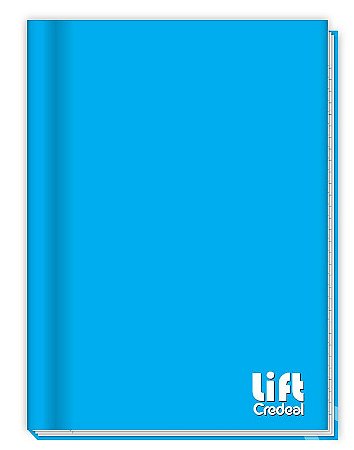 Caderno Brochurão Lift Azul 96 Folhas Credeal