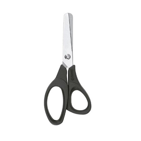 Tesoura Escolar 12cm Easy Cut Preta Mundial