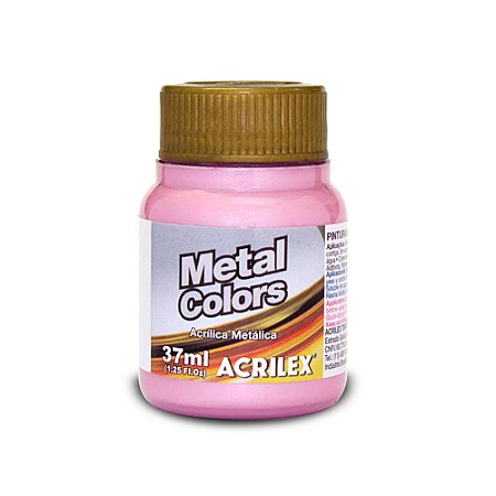 Tinta Acrílica Metálica Rosa 37ml Acrilex