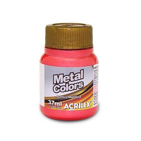 Tinta Acrílica Metálica Vermelha 37ml Acrilex