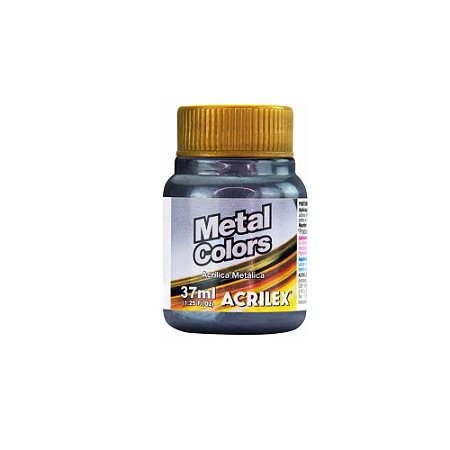 Tinta Acrílica Metálica Preta 37ml Acrilex