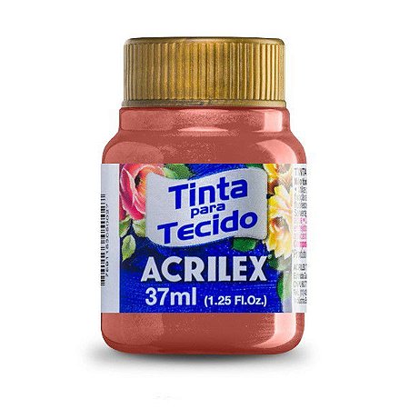 Tinta Para Tecido Metálica Cobre 37ml Acrilex