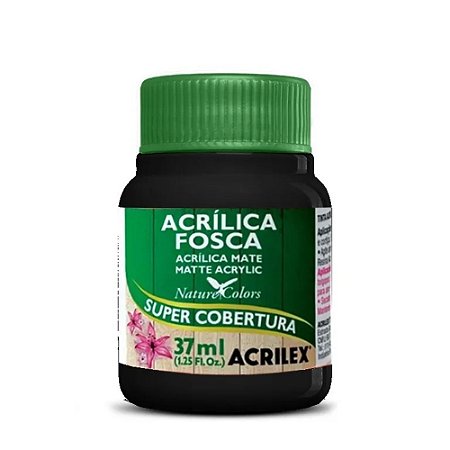 Tinta Acrílica Fosca Preto 37ml Acrilex