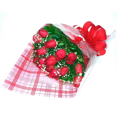 Buquê de 18 rosas