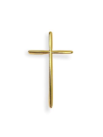Pingente Cruz Grande Folheado Ouro18k