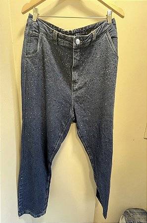 Mom Jeans com aplicações 46 #reuse