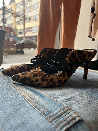 Mule Arezzo Animal Print 36 #reuse