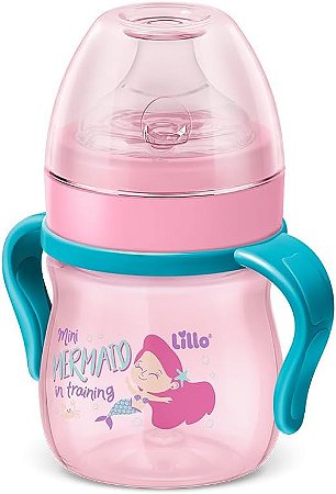 Caneca Aprendizado c/alca Evolution bebe 150ml Rosa