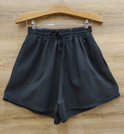 $53,90 UNIT / SHORT LINHO C/ELASTICO NO COS PRETO / GRADE: 36/1  38/2  40/2  42/2  44/2  46/1= 10 PEÇAS