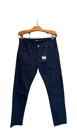 $74,90 UNIT / CALÇA MASCULINA COLOR MOD. SLIM/ AZUL MARINHO / GRADE 40/1 42/2 44/2 46/2 48/1=8 PEÇAS
