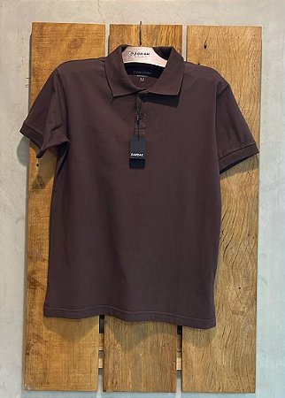 $ 39.90 UNIT /CAMISA POLO MASCULINA / MARRON / GRADE: P/1 M/2 G/2 GG/1= 6 PEÇAS