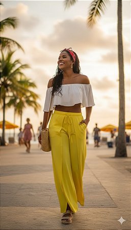 $69,90 UNIT /CALÇA FEMENINA ENVELOPE /AMARELO /GRADE:P/2 M/3 G/2 GG1=8 PEÇAS