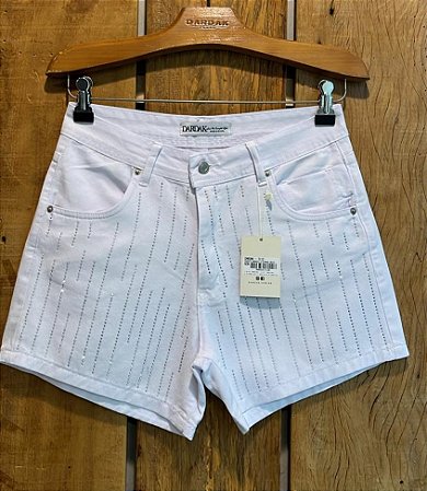 $64,90 UNIT/ SHORTS BRANCO COM STRASS rain /GRADE:36/1 38/3 40/2 42/2 44/2 46/1=11PEÇAS