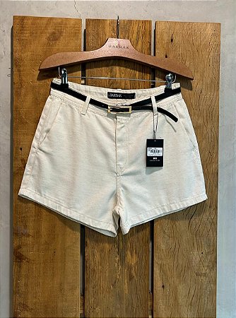 $64,90 UNIT / SHORTS LINHO COM CINTO / OFF / GRADE:36/1 38/2 40/2 42/2 44/2 46/1 = 10 PEÇAS