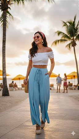 $69,90 UNIT /CALÇA FEMENINA ENVELOPE /AZUL /GRADE:P/2 M/2 G/2 GG1=7PEÇAS