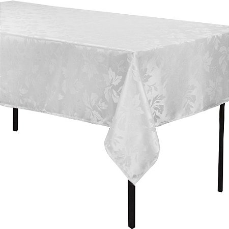 Toalha de Mesa Jacquard "estampado" 1,40x1,40 Branca