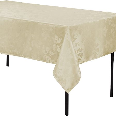 Toalha de Mesa Jacquard "estampado" 1,40x1,40 - Palha