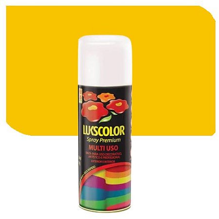 Spray Lukscolor Multiuso Amarelo Brilhante  400 ml