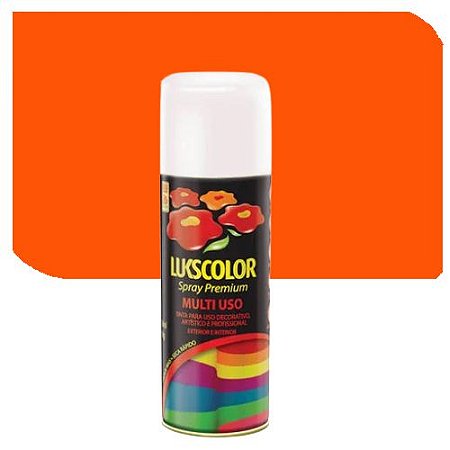 Spray Lukscolor Multiuso Laranja Brilhante  400 ml