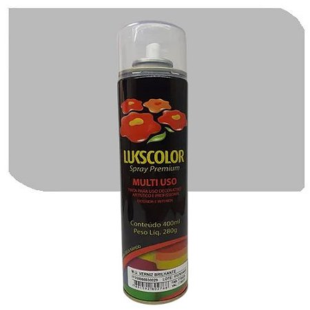 Spray Lukscolor Multiuso Verniz Brilhante  400 ml