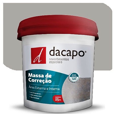 Massa de Correção Dacapo Rap Flex 25 Kg