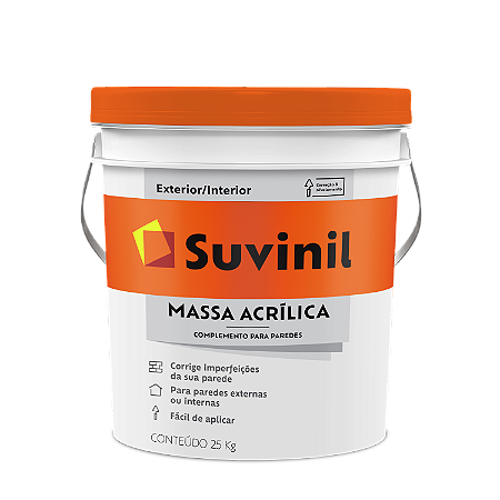 Massa Acrílica Suvinil Interior/Exterior Balde 5,5 KG