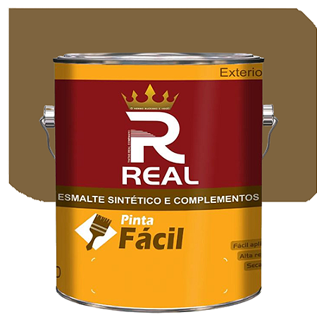 Tinta Real Esmalte Marrom Bronze 0,9 Litros