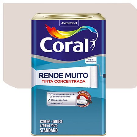 Tinta Acrílica Coral Rende Muito Fosco Camurça 16 Litros