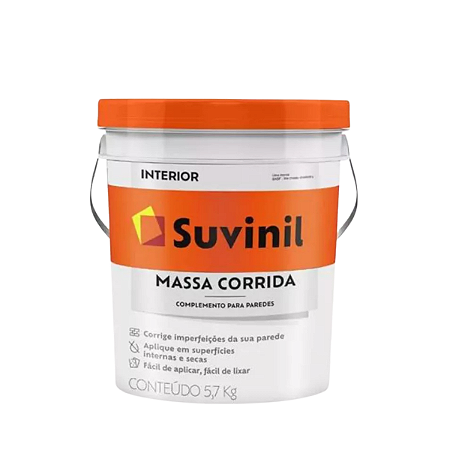 Massa Corrida Suvinil Interior 5,7kg Balde