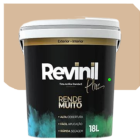 Tinta Acrílica Standard Revinil Rende Muito Areia 18 Litros