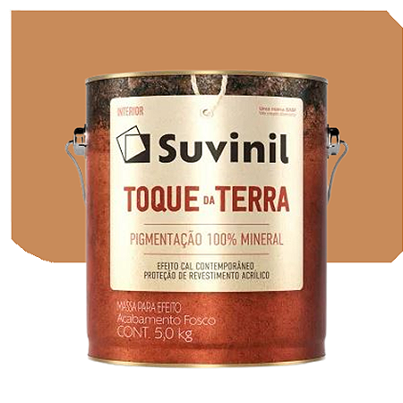 Massa Para Efeito Suvinil Toque da Terra Calcita Alaranjada 5KG