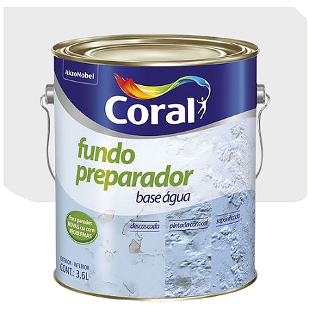 Fundo Preparador Coral Base Água 3,6 Litros