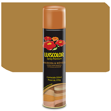 Spray Lukscolor Madeira e Móveis Imbuia Fosco 350 ML