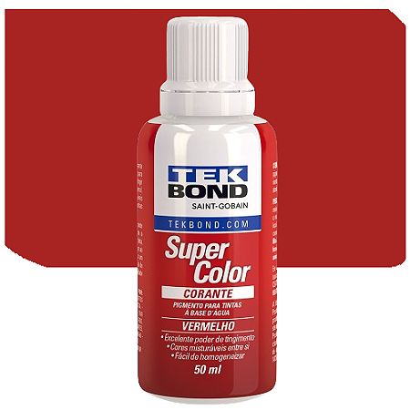 Corante Líquido Tekbond Super Color Vermelho 50ML