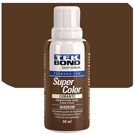 Corante Líquido Tekbond Super Color Marrom 50ML
