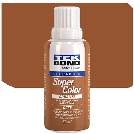 Corante Líquido Tekbond Super Color Ocre 50ML