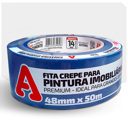FITA CREPE ADERE 48X50M AZUL