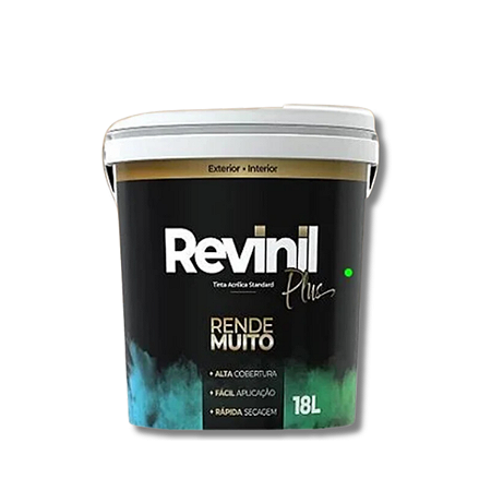 TINTA ACRÍLICA STANDARD REVINIL RENDE MUITO VERDE ÁGUA 18L