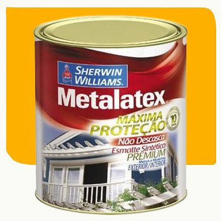 Tinta Esmalte Metalatex Brilhante Ouro 0,9 Litros