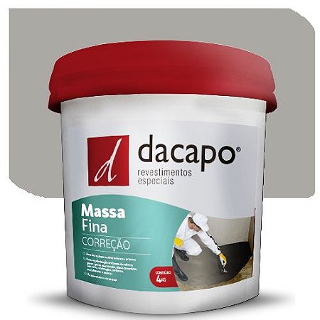 Argamassa Dacapo Correção Fina Cinza 4  Kg
