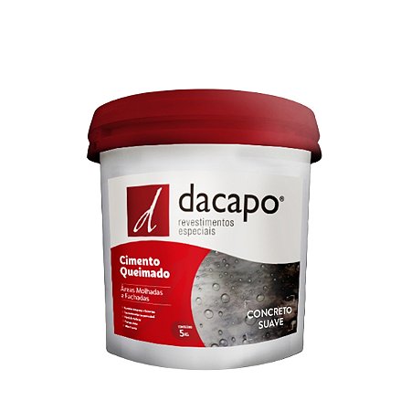 Cimento Queimado Dacapo Área Molhada e Fachada Barbante 5Kg