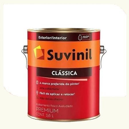 TINTA SUVINIL CLÁSSICA FOSCO BRANCO NEVE 3,6 LITROS