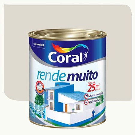 Tinta Acrílica Coral Rende Muito Fosco Branco Gelo 0,9 Litros